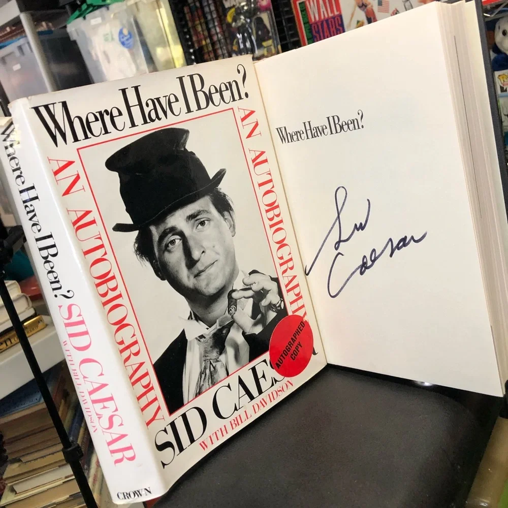 Vtg ‘82 Sid Caesar Signed Book “Where Have I Been?” - 1st Ed Hardcover - Picture 1 of 12